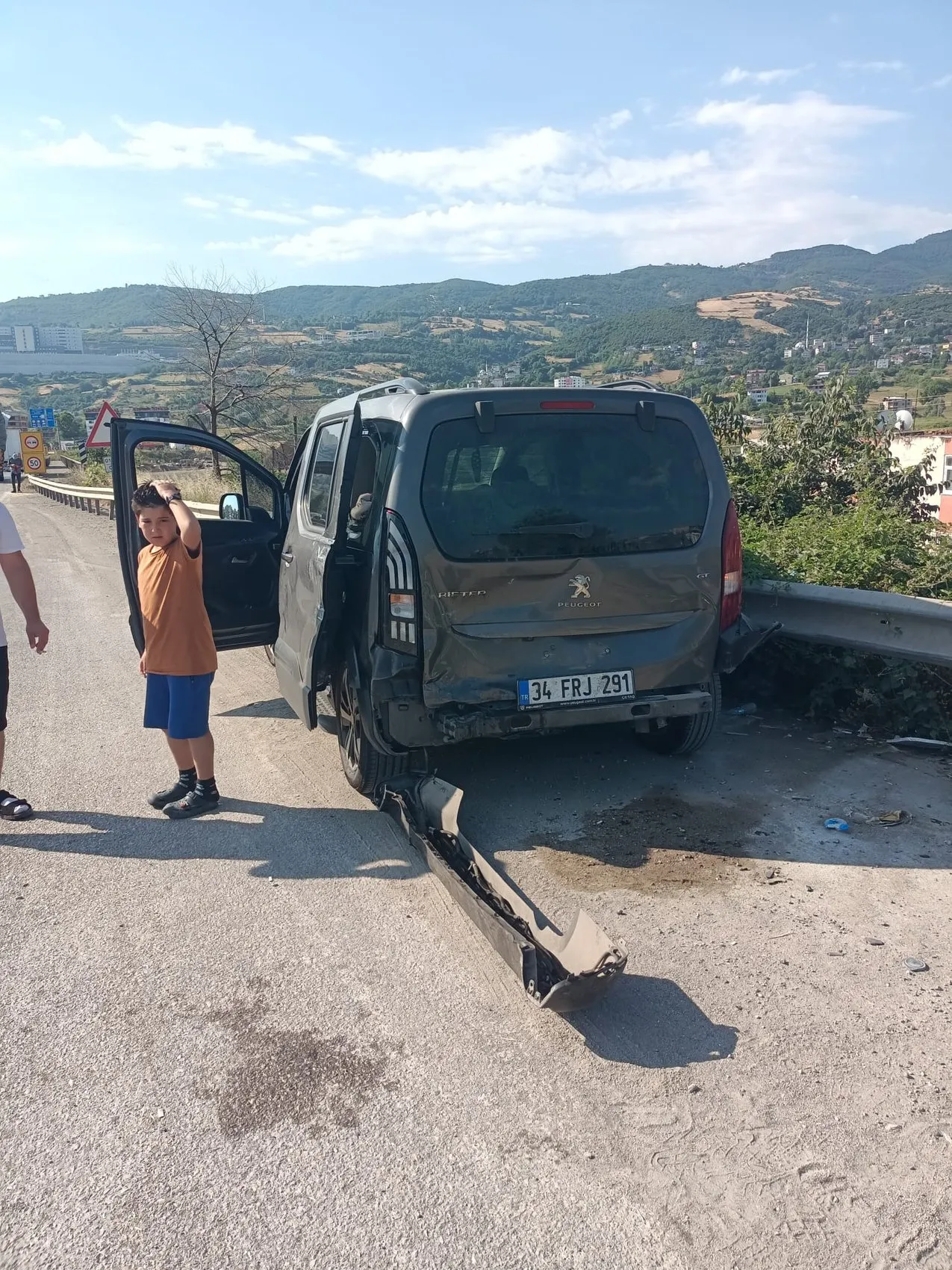 Samsun trafiğini felç eden zincirleme kaza
