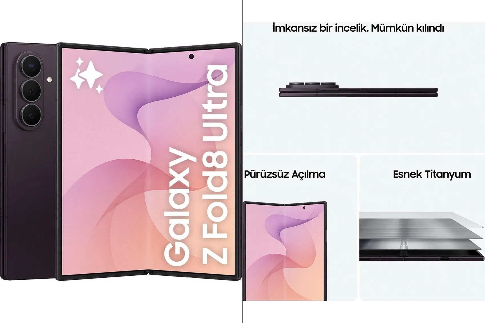 Samsung Galaxy Z Fold 8 Ultra ekran özellikleri