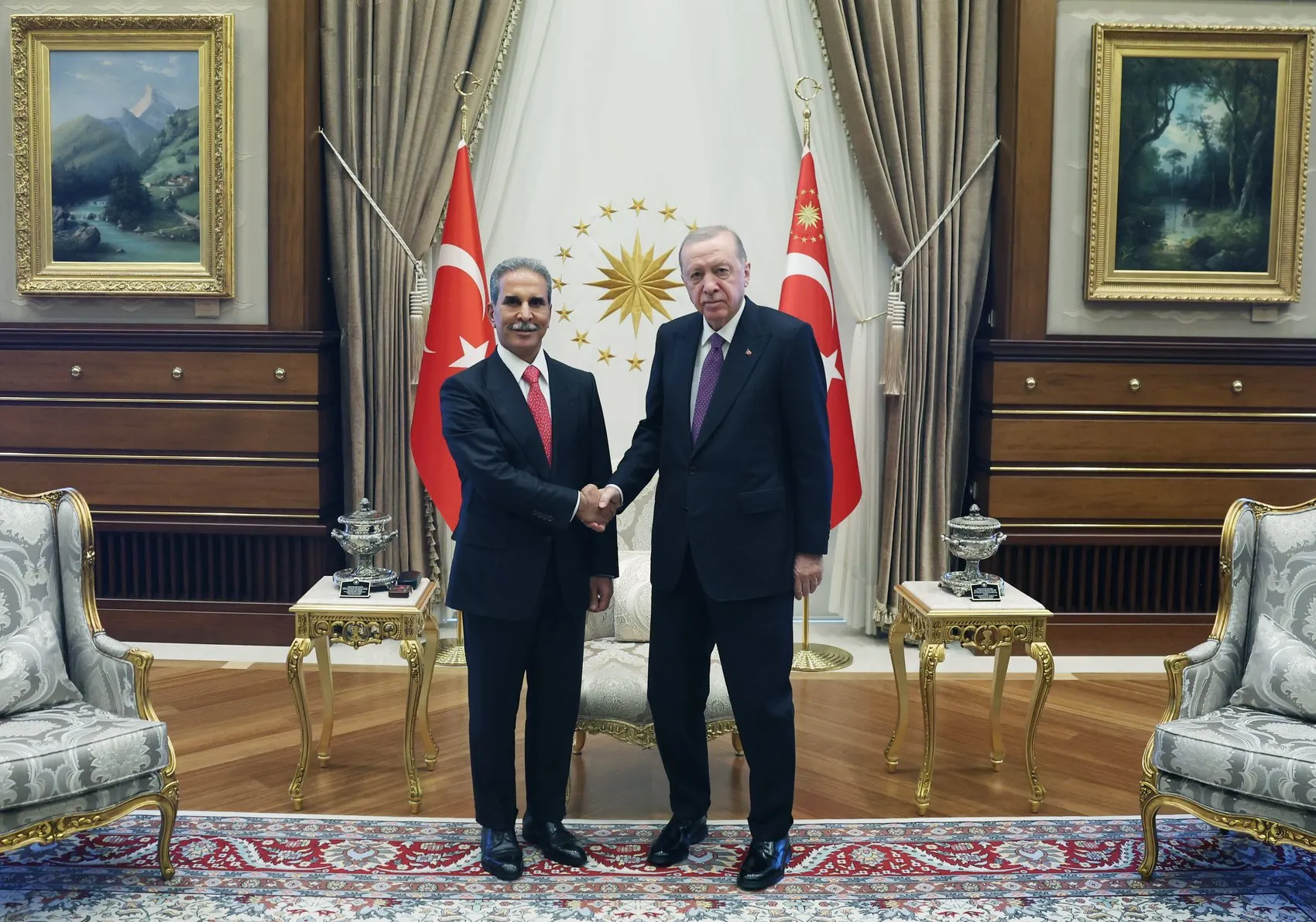 Erdoğan ve Iraklı yargı lideri Külliye’de bir araya geldi