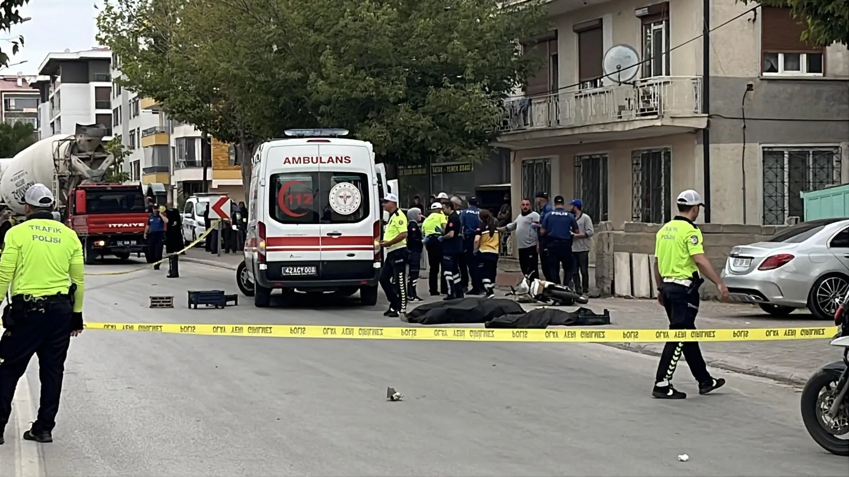 Konya’da beton mikseri dehşeti 62 yaşındaki bisikletli hayatını kaybetti