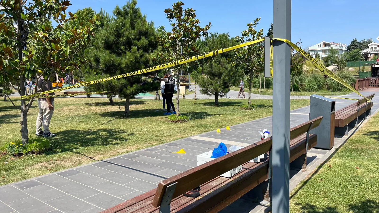 Çatalca'da parkta dehşet anları