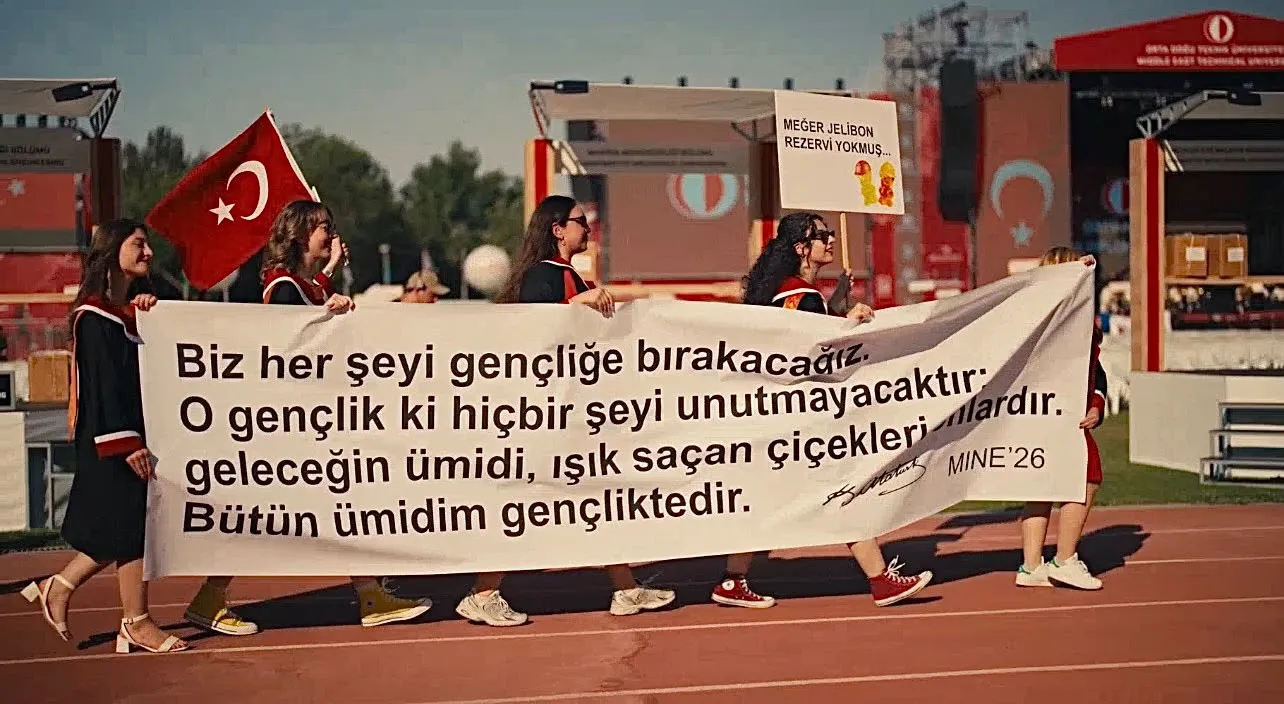 ODTÜ Devrim Stadyumu’nda geleneksel mezuniyet coşkusu yaşandı