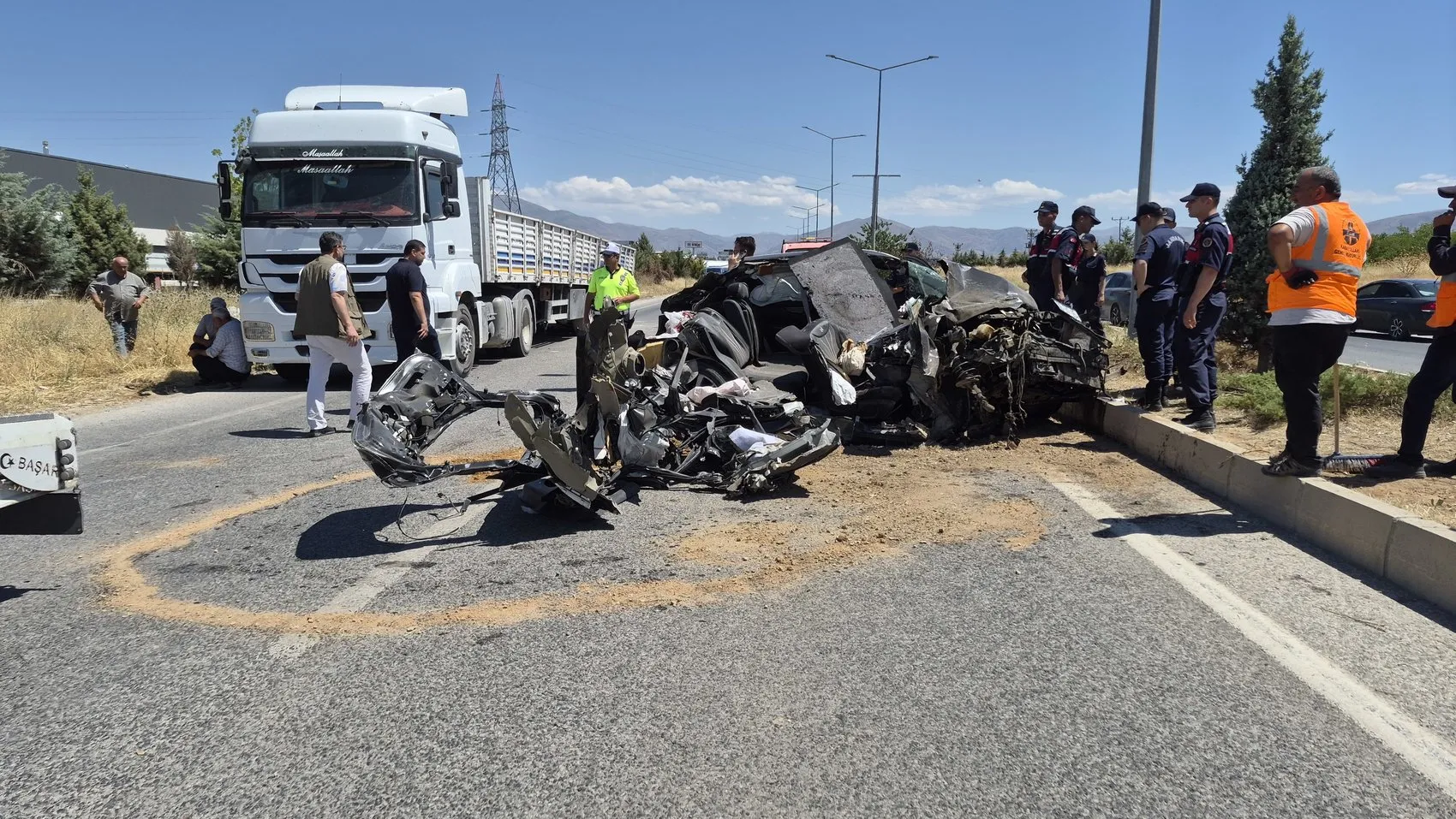 Malatya Organize Sanayi Bölgesi’nde ağır trafik kazası