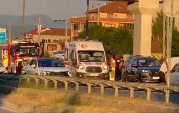 Düzce'de zincirleme kaza motosiklet sürücüsünü hayattan kopardı