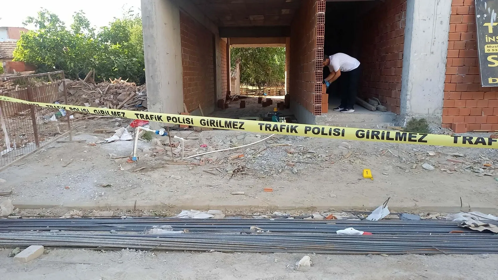 Manisa'da inşaat kazası 52 yaşındaki işçiyi hayattan kopardı