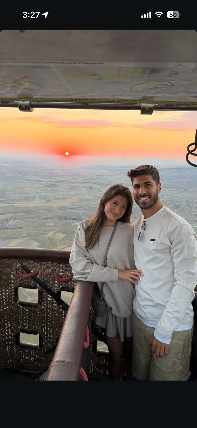 Asensio tatil için Kapadokya’yı seçti