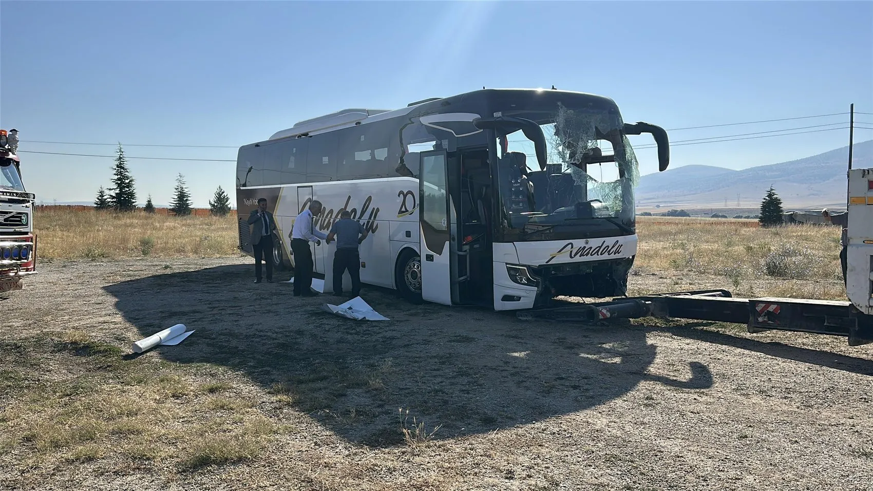 Kütahya yolunda otobüs kazası 31 kişi yaralandı