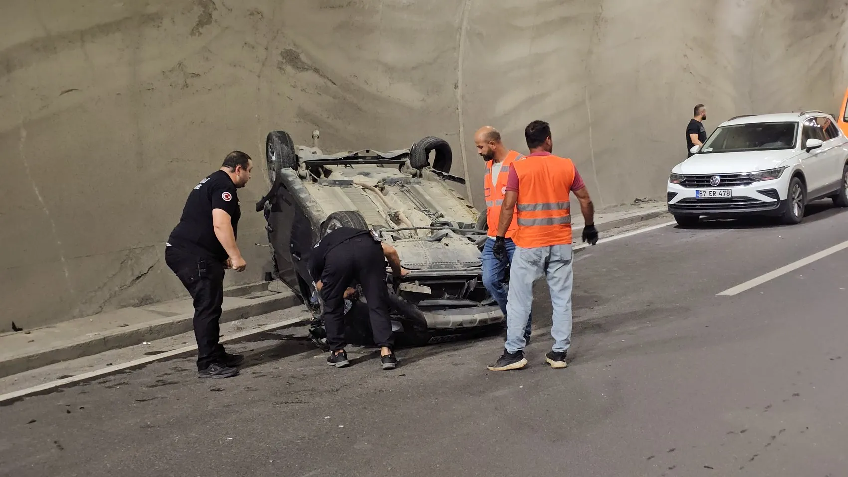 Zonguldak'ta tünel içinde feci kaza
