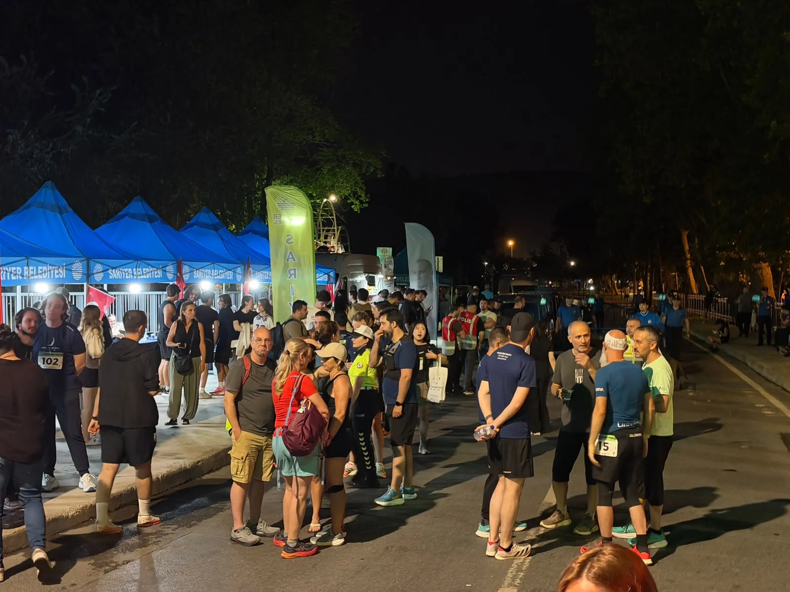 İstanbul’da bir ilk Sarıyer gece maratonuna ev sahipliği yaptı