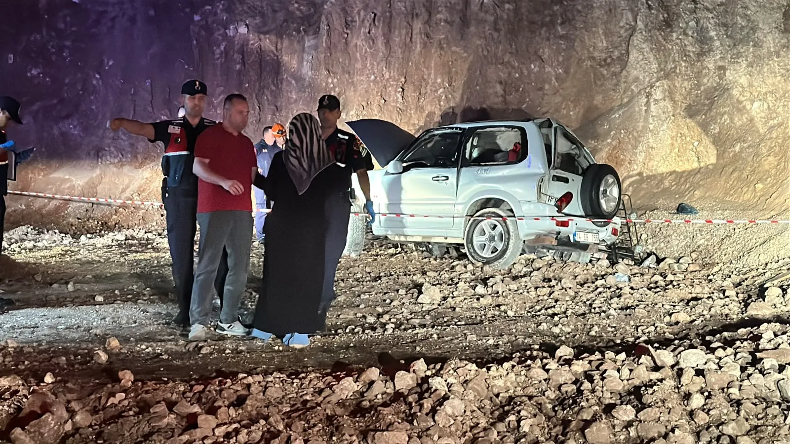 Bolu'da gece vakti orman yolunda feci kaza