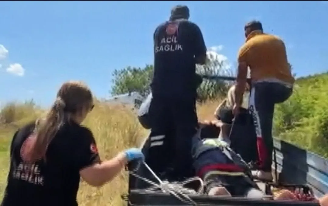 Amasya yaylasında kaza yapan yaşlı adamı patpat kurtardı