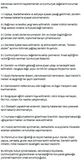 Kılıçdaroğlu 15 Temmuz mesajında liyakat ve demokrasiye vurgu yaptı