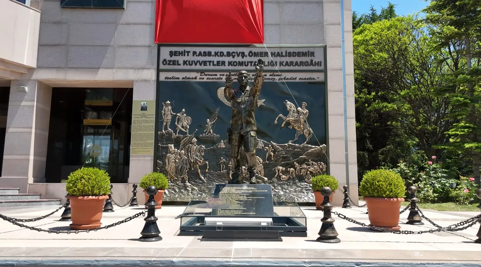Ömer Halisdemir’in destan yazdığı o nokta havadan görüntülendi