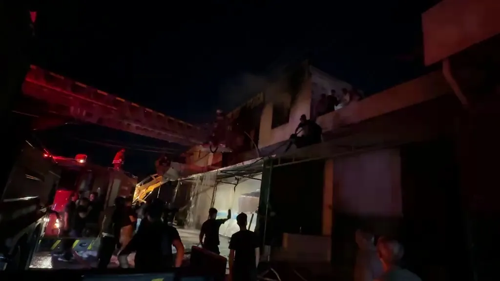 Reyhanlı sanayi sitesinde korkutan yangın