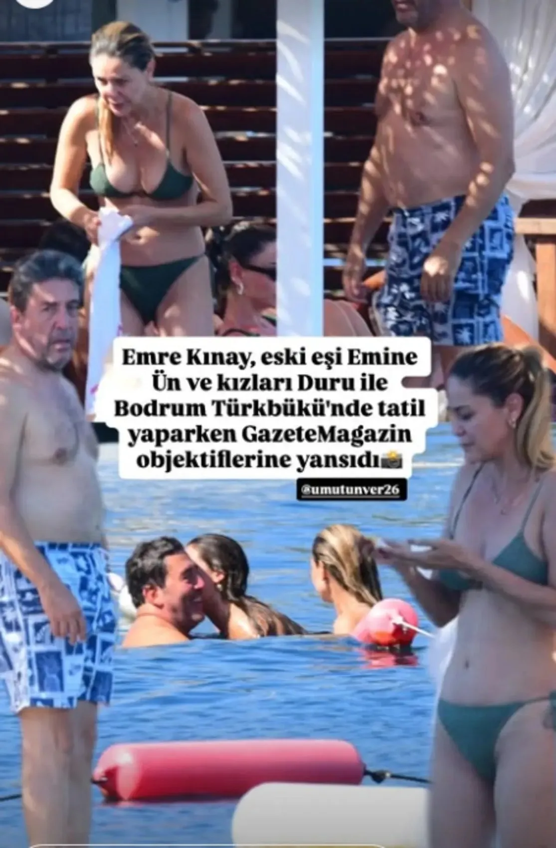 Emine Ün eski eşiyle Bodrum da tatilde! Fit haline bir bakan bir daha baktı 2