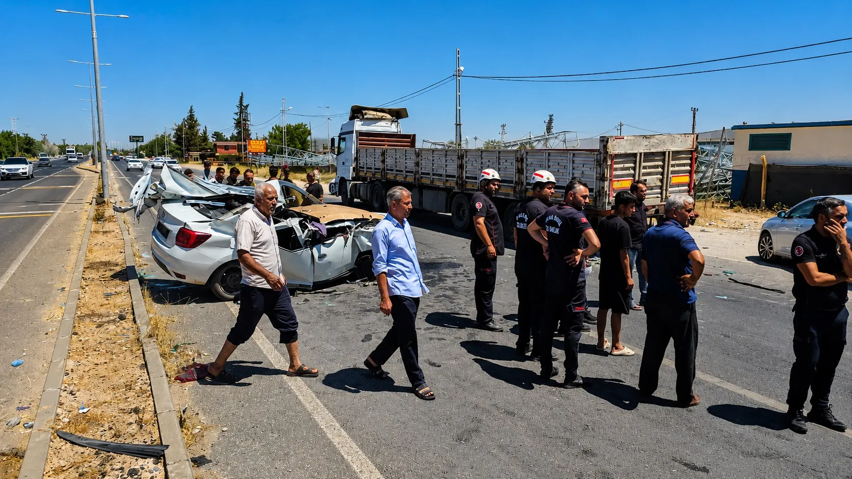 Şanlıurfa'da feci kaza Otomobil TIR'ın altına girdi