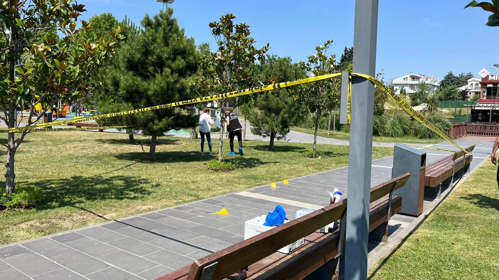 Çatalca'da parkta dehşet anları