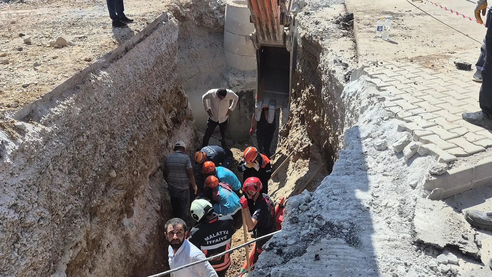 Malatya'da konut inşaatı şantiyesinde facia