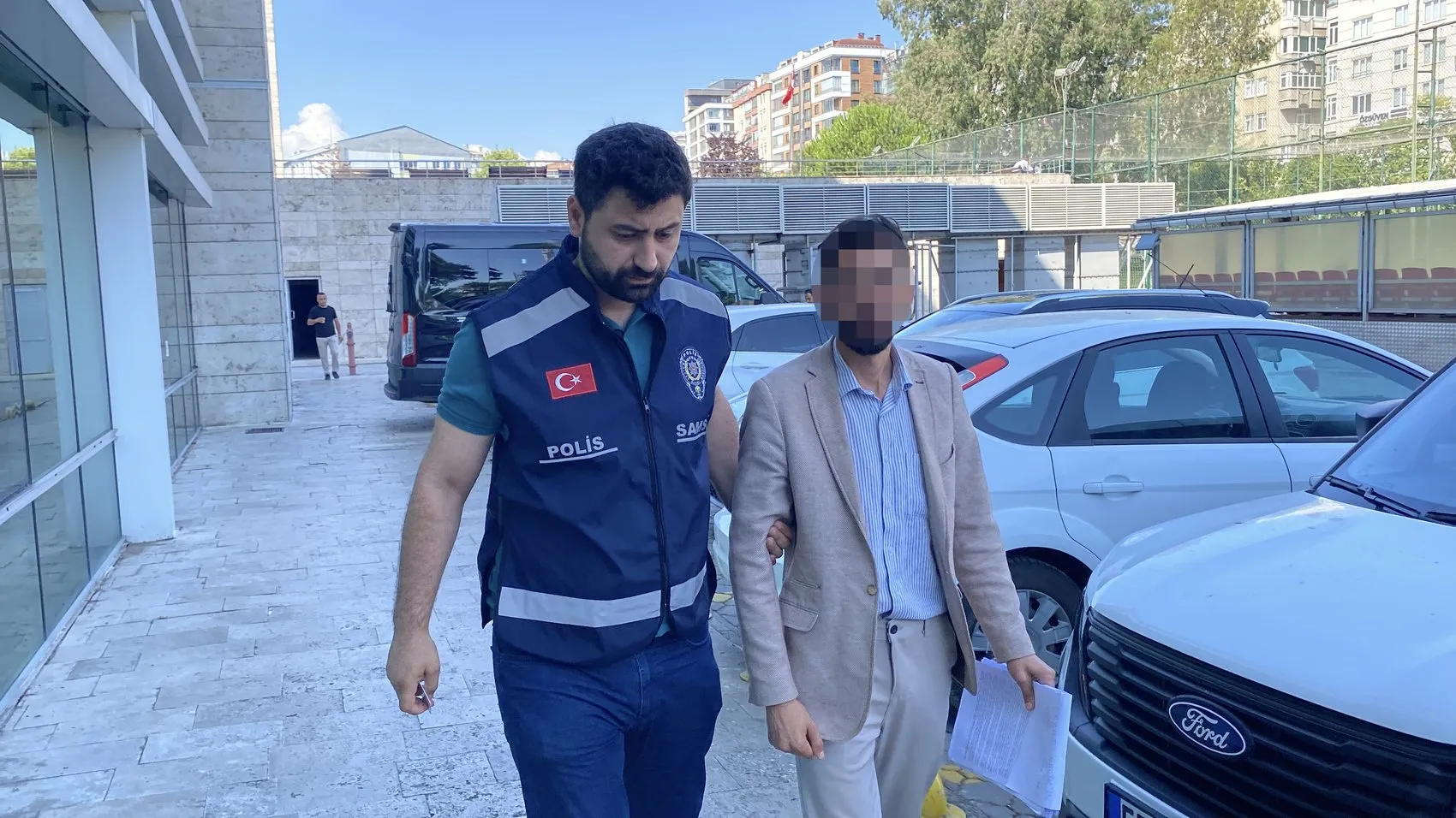 Samsun'da boşanma aşamasındaki eşine şiddet uygulayan koca yakalandı