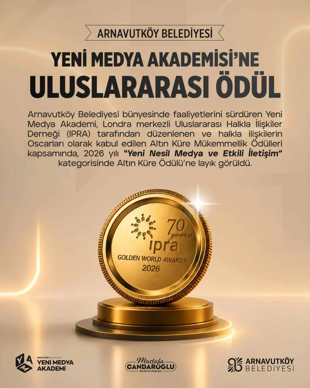 Arnavutköy'ün dijital eğitim projesine dünya çapında prestijli ödül