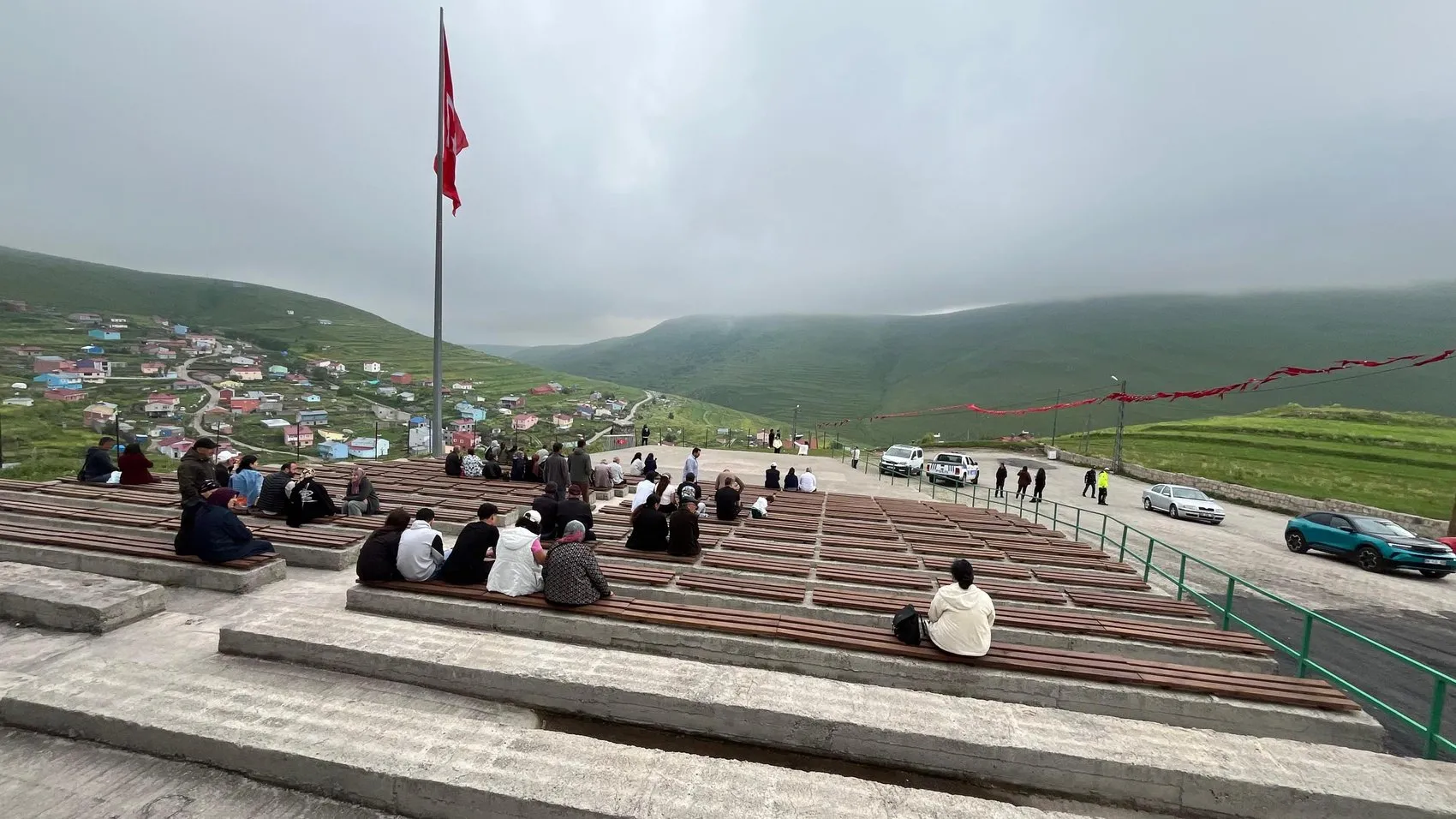 Damal şenliklerinde Atatürk silüeti sürprizi