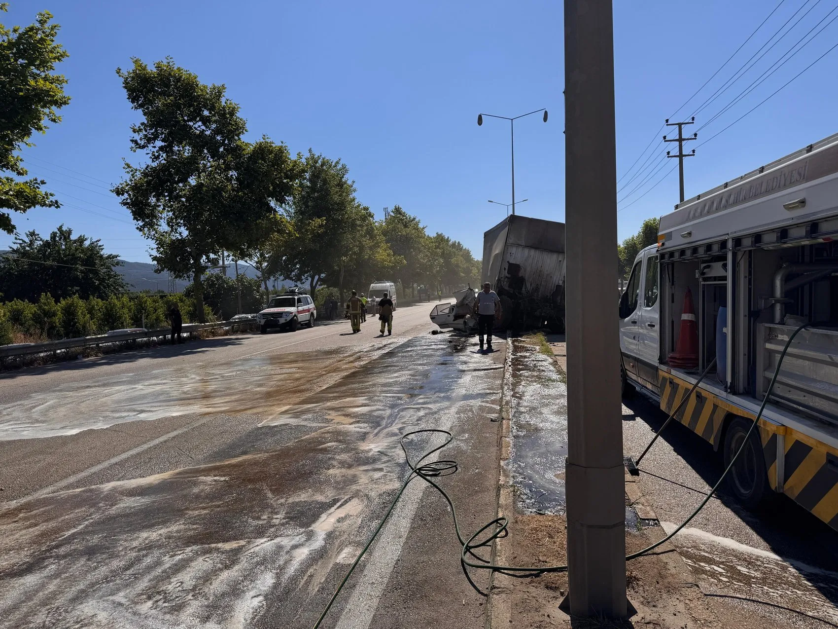 Bursa trafiğinde korkutan kaza