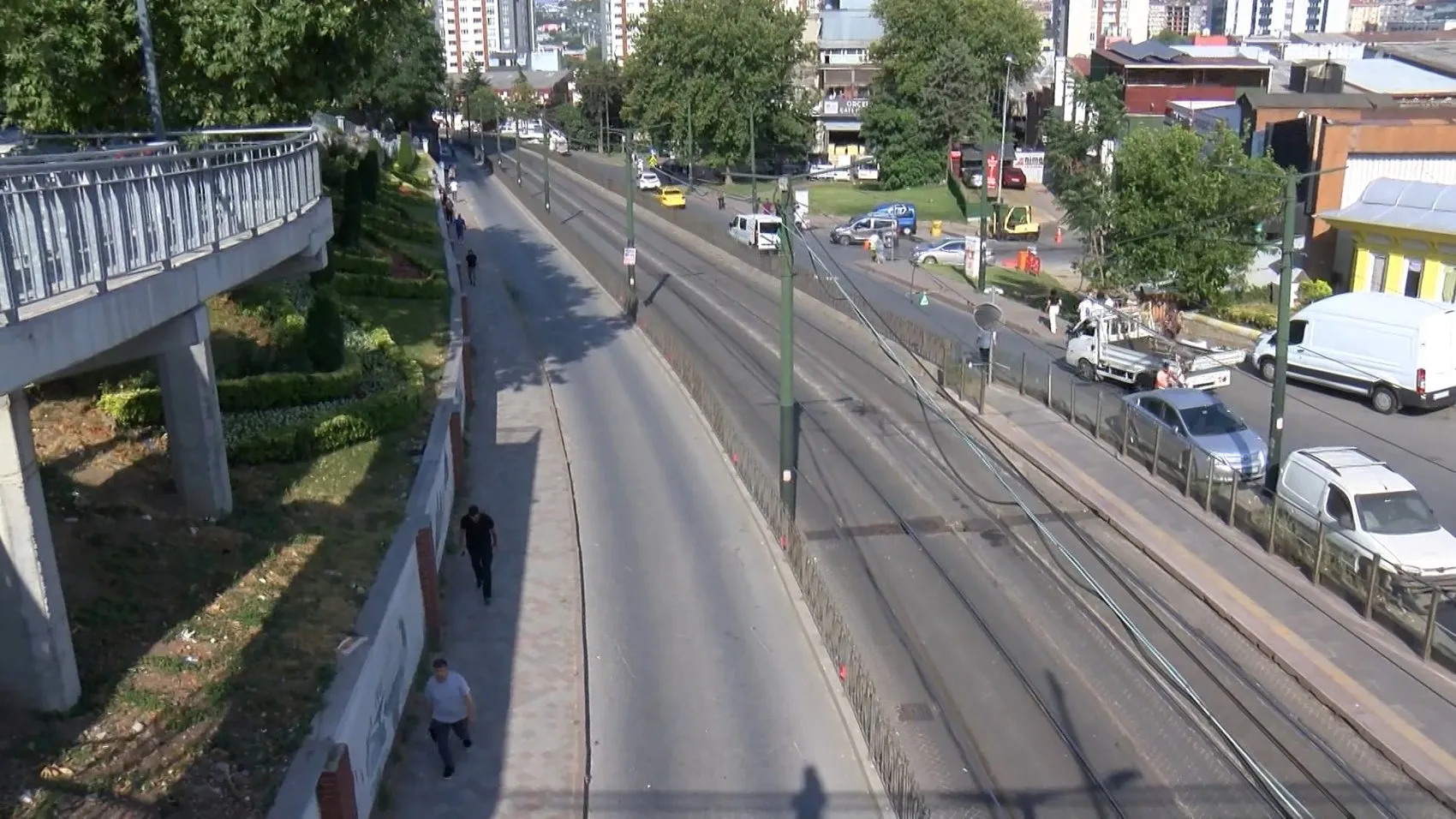 Zeytinburnu hattında tramvay seferleri durdu