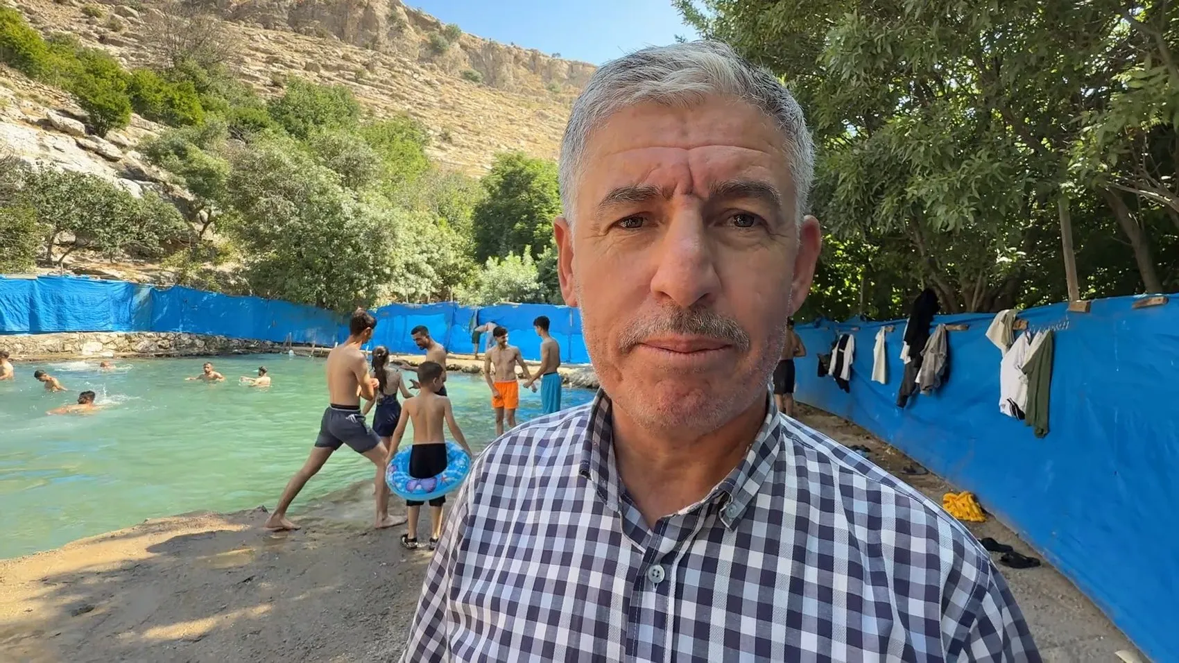 Mardin'de kavurucu sıcağa karşı doğal çözüm Beyazsu Vadisi