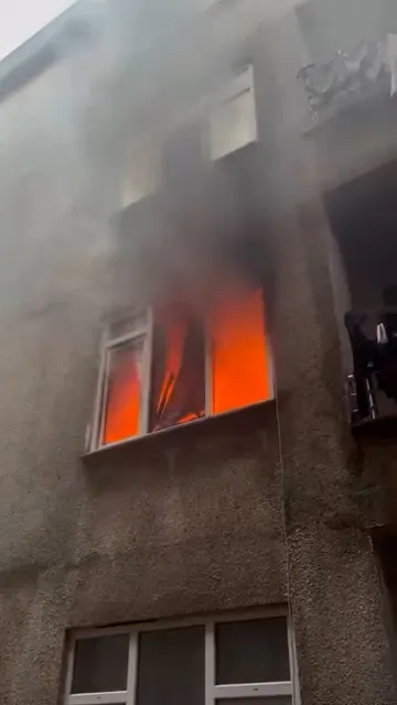 Hopa'da sönmeyen yangın korkuttu