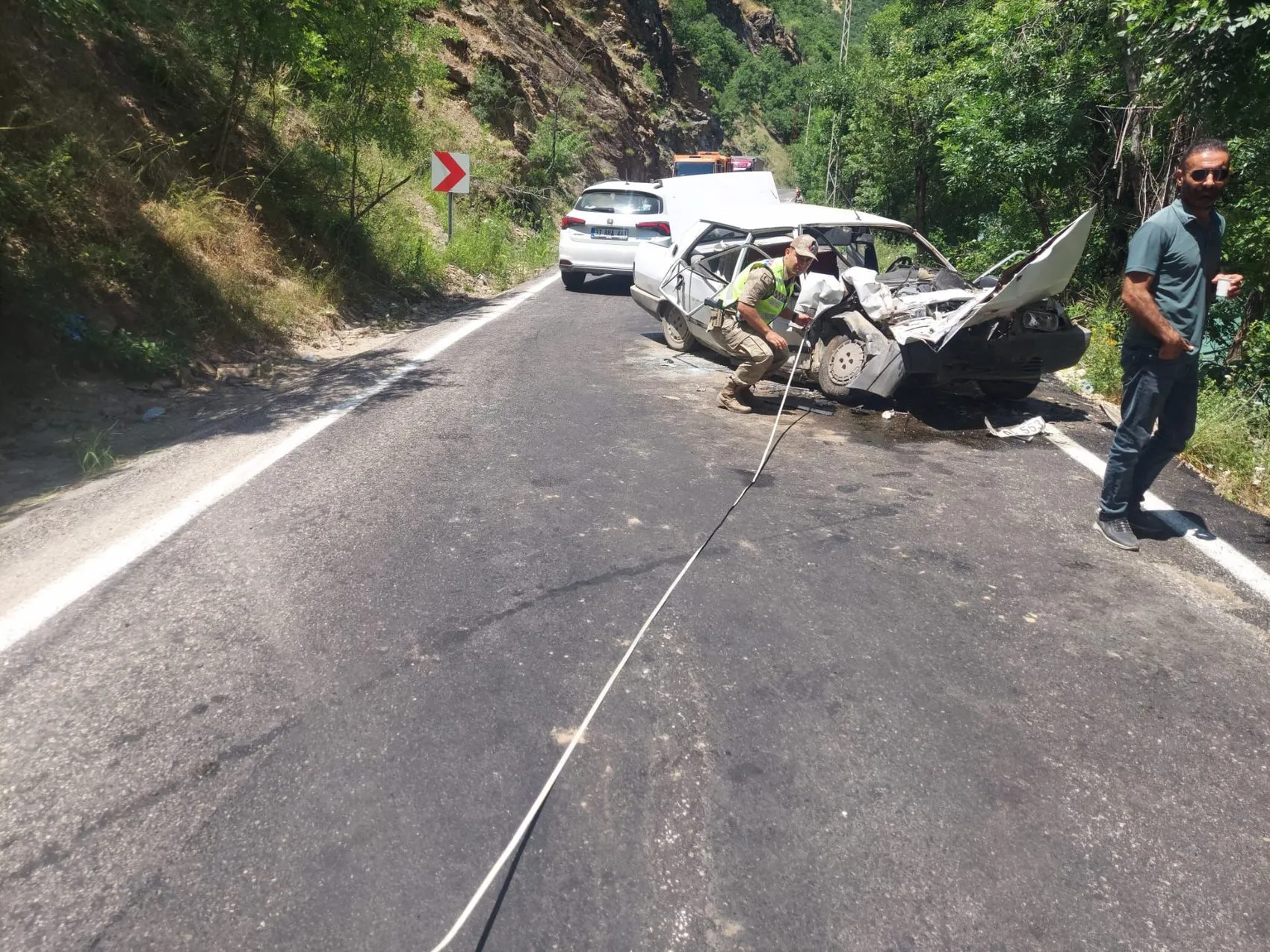 Tunceli'de trafik kazası 1 ölü ve 5 yaralı