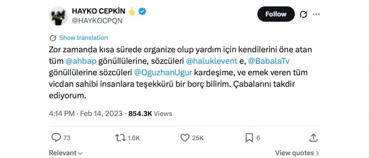 AHBAP soruşturması derinleşiyor! Hayko Cepkin, Mahsun Kırmızıgül, Elçin Sangu ve Gülben Ergen in X paylaşımları ortaya çıktı 1