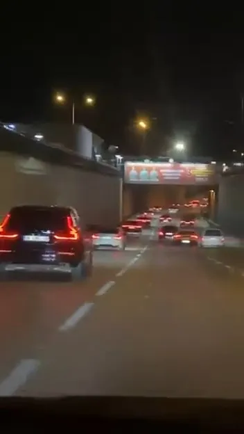 Bursa trafiğinde tehlikeli sürüş kamerada