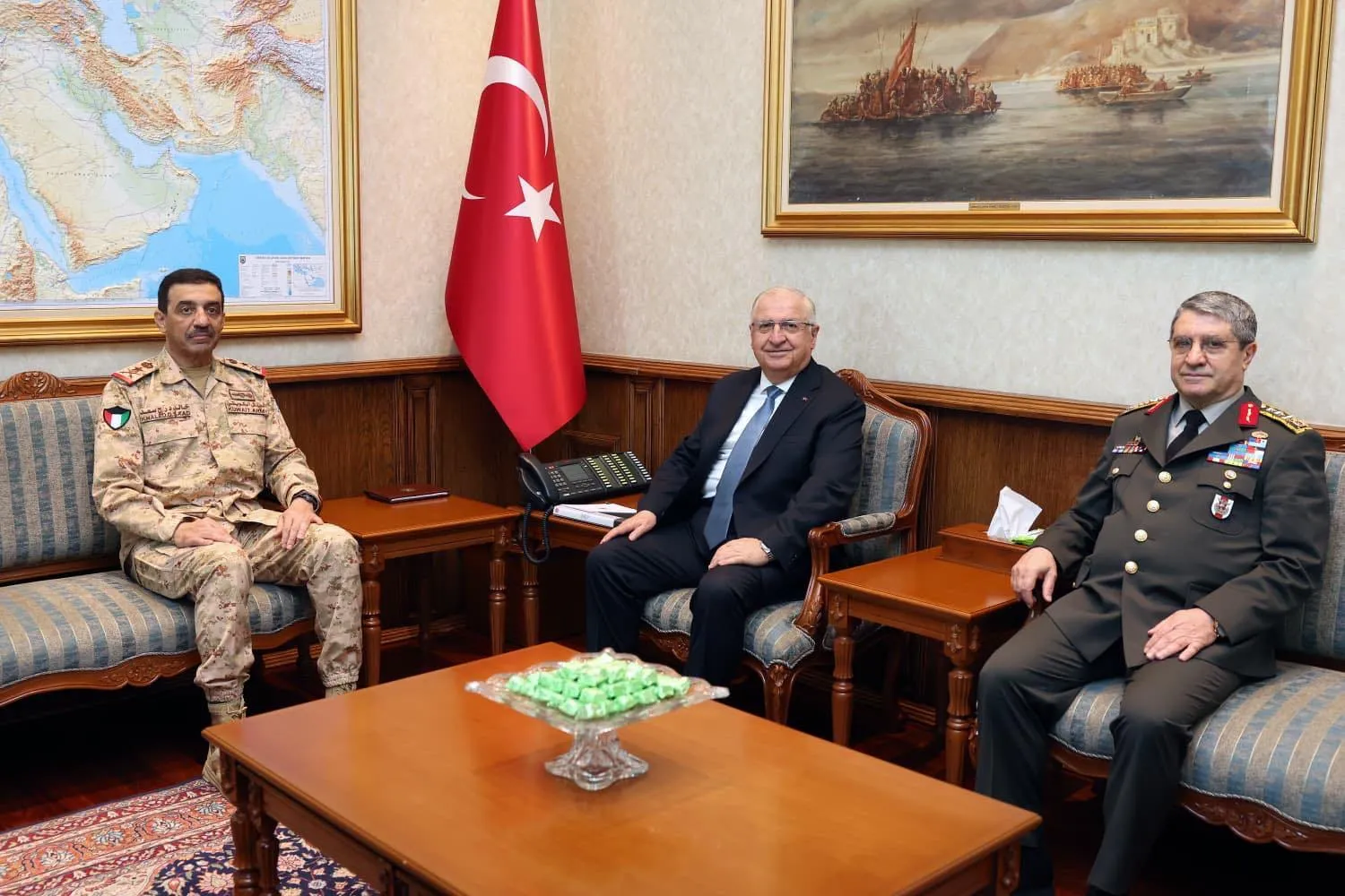 Milli Savunma Bakanı Güler Kuveytli mevkidaşını ağırladı