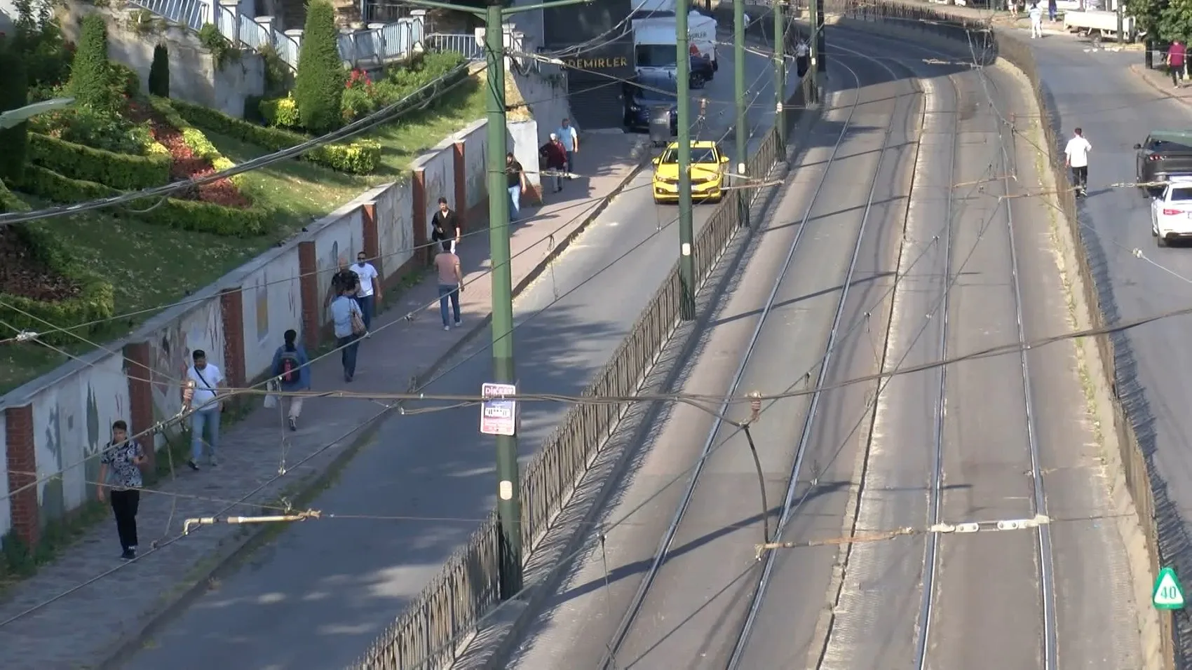 Zeytinburnu hattında tramvay seferleri durdu