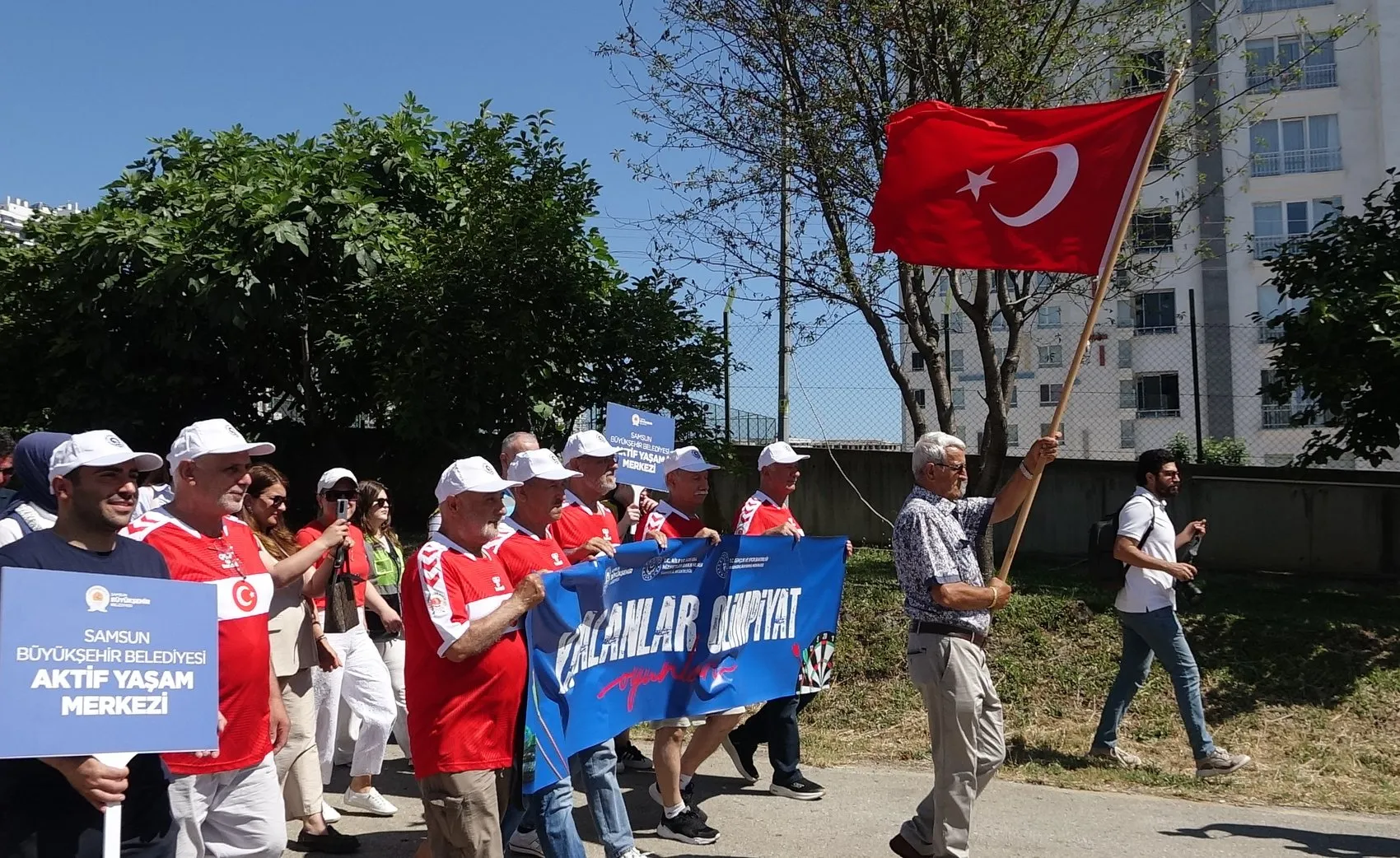 Samsun’da huzurevi sakinleri olimpiyat heyecanı yaşadı