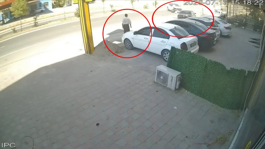 Silvan'da ölümle burun buruna gelen yayanın saniyelik kurtuluşu