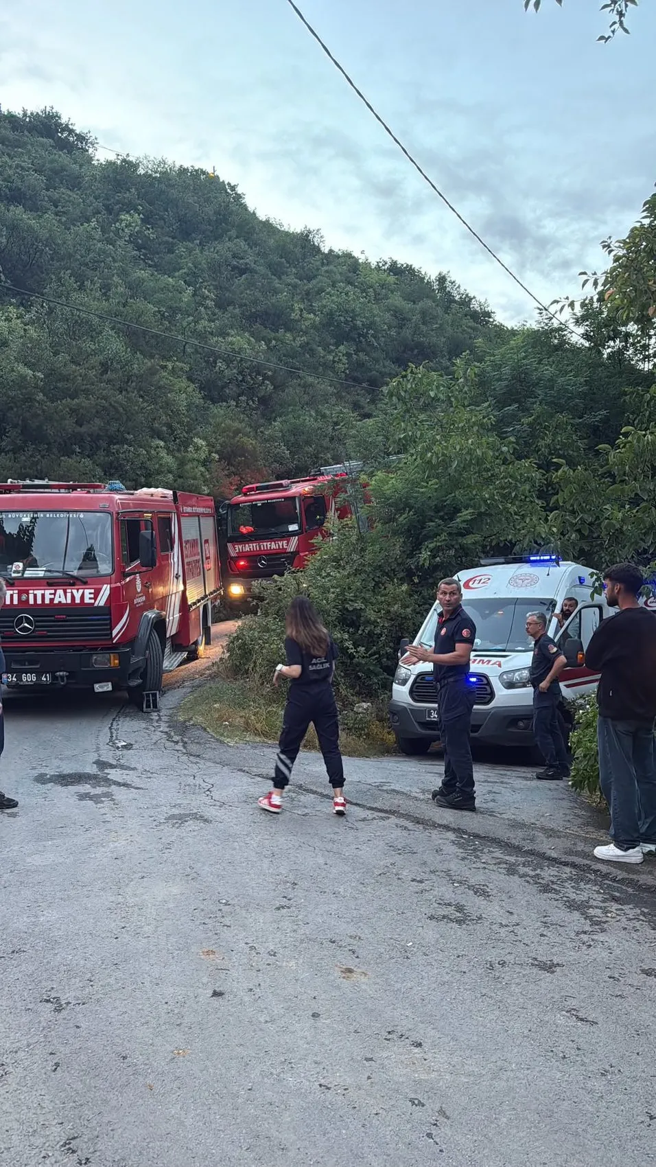 Sarıyer ormanlarında yangın paniği