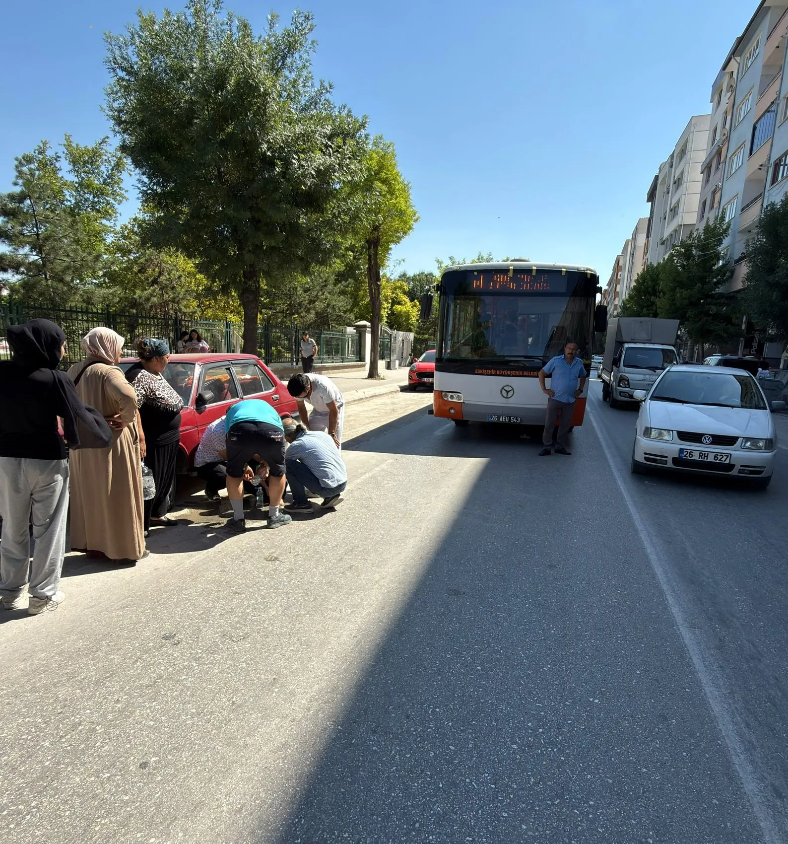 Eskişehir’de belediye otobüsü 7 yaşındaki çocuğa çarptı