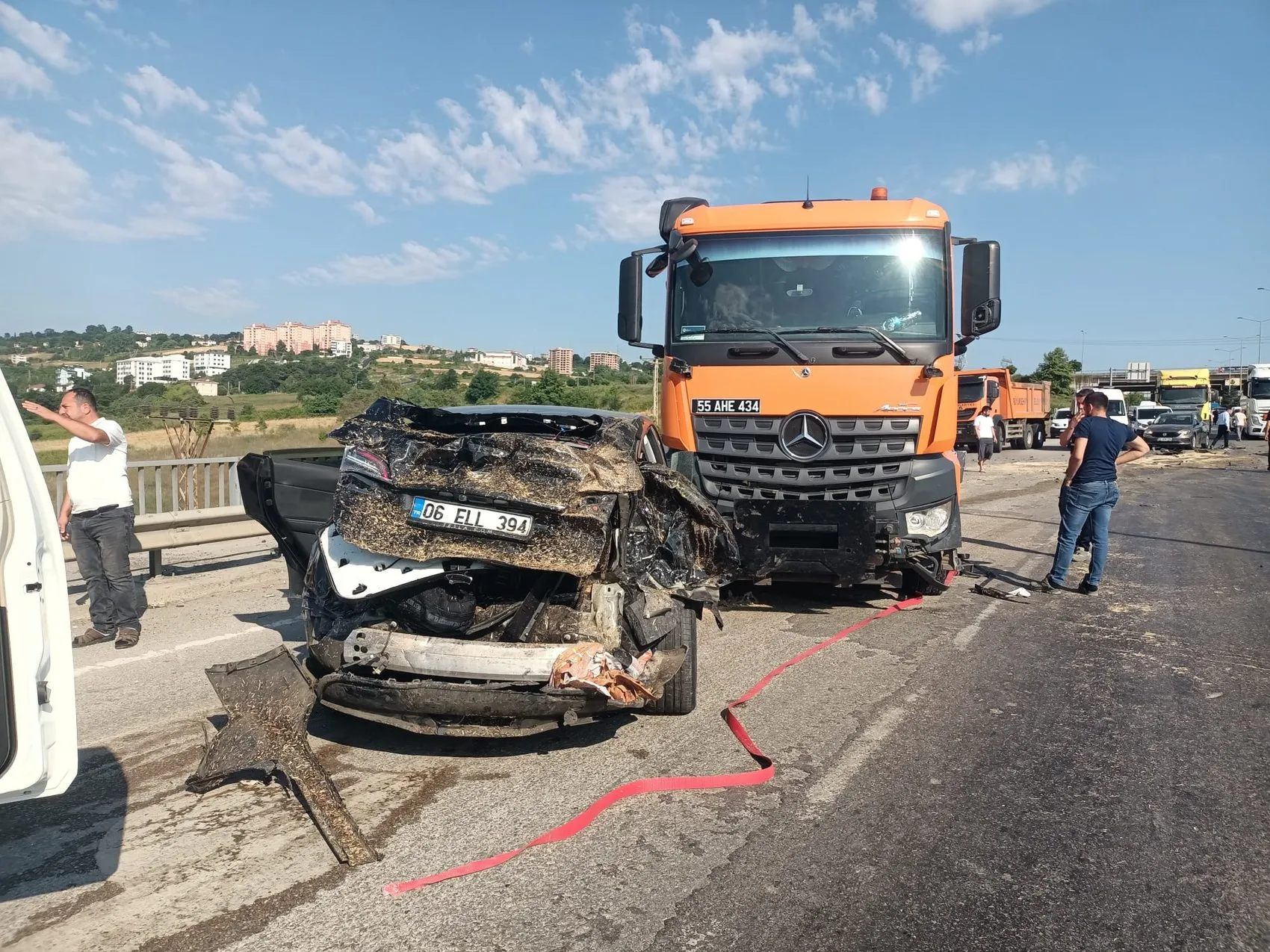 Samsun trafiğini felç eden zincirleme kaza