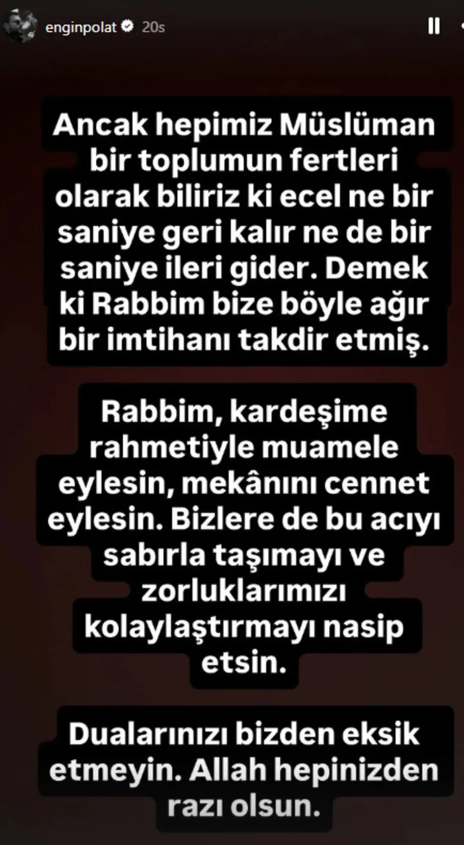 Engin Polat Can Polat ın ardından sessizliğini bozdu! Sorumluluk bana aittir 5