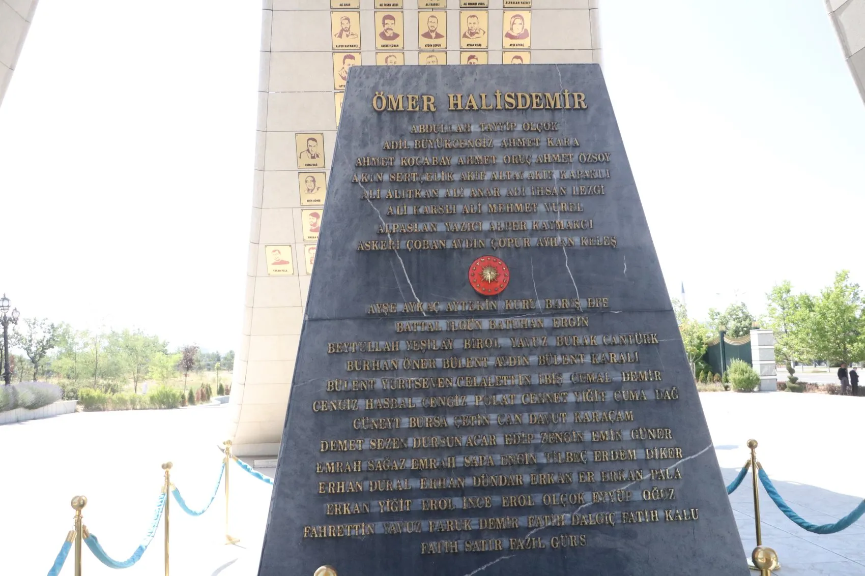 Beştepe'de 15 Temmuz'un izlerini taşıyan anıt