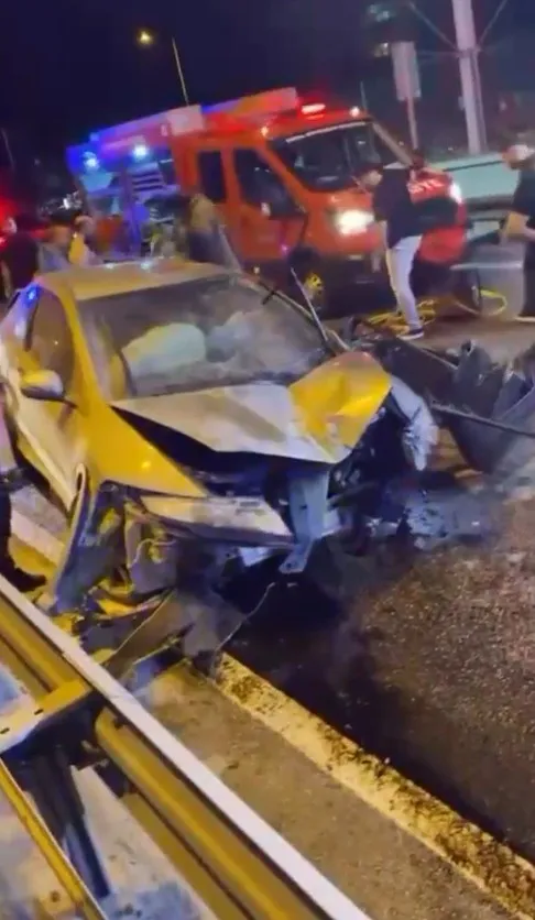 Bursa'da otomobil takla attı o anlar kameraya yansıdı