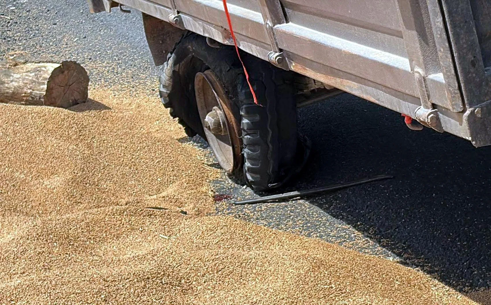 Tekirdağ'da traktör römorku tamir sırasında devrildi