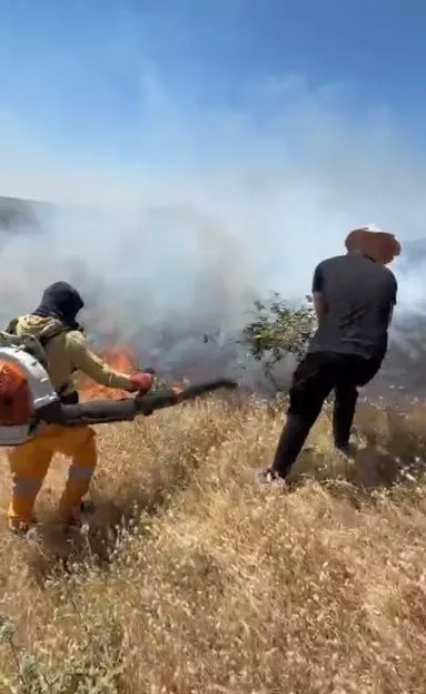 Çüngüş’te alevler hızla yayılıyor