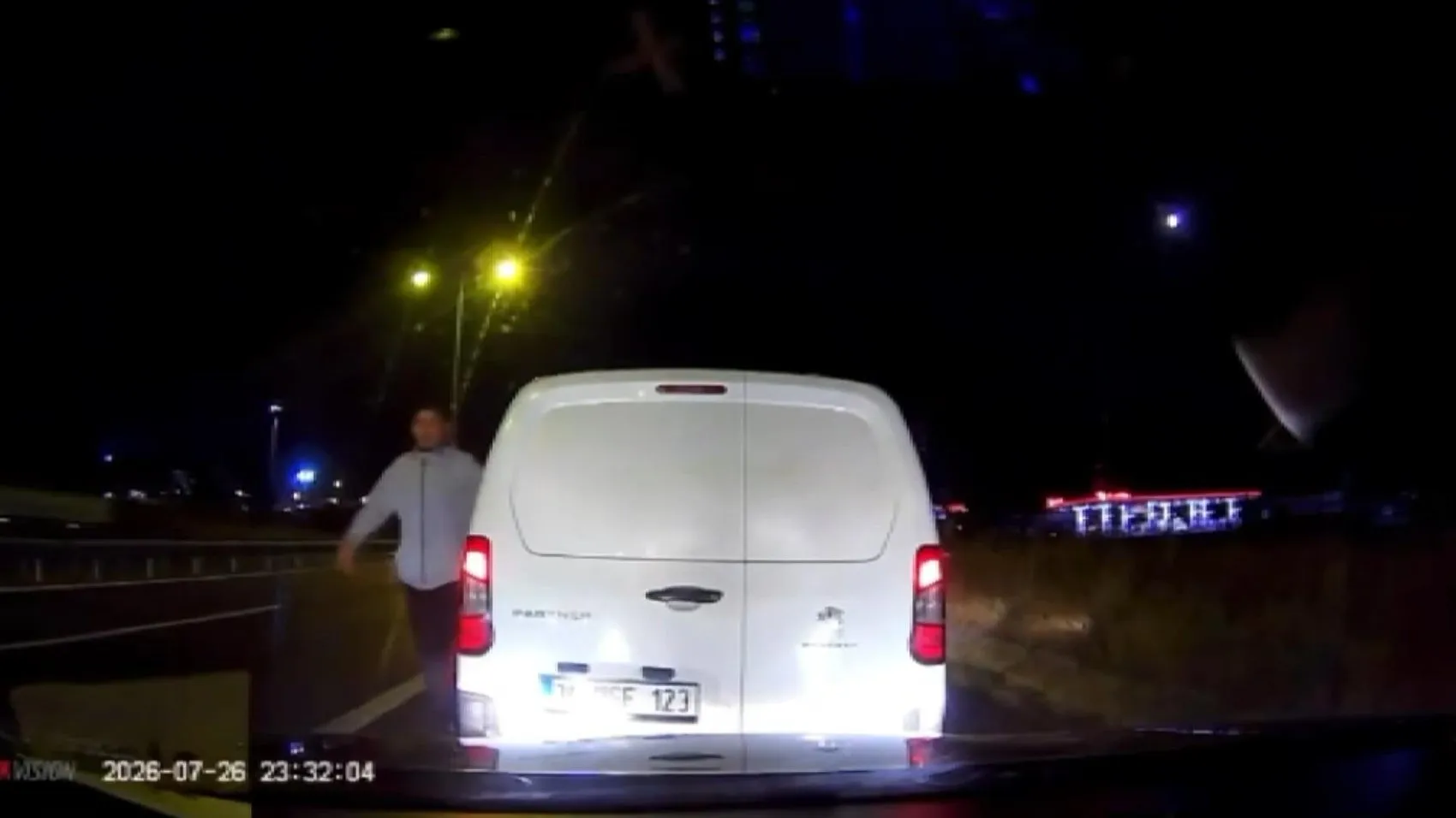 Silivri'de trafikte dehşet anları kamerada