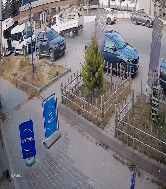 Bolu'daki feci motosiklet kazası güvenlik kamerasında