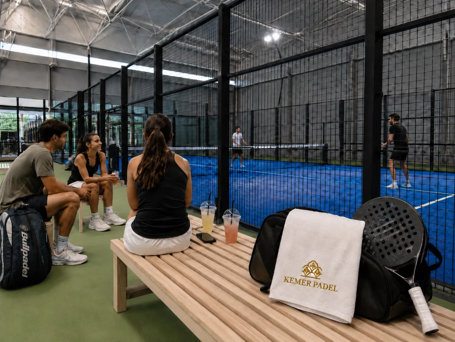 Kemer Country Club içinde yeni padel kortları açıldı