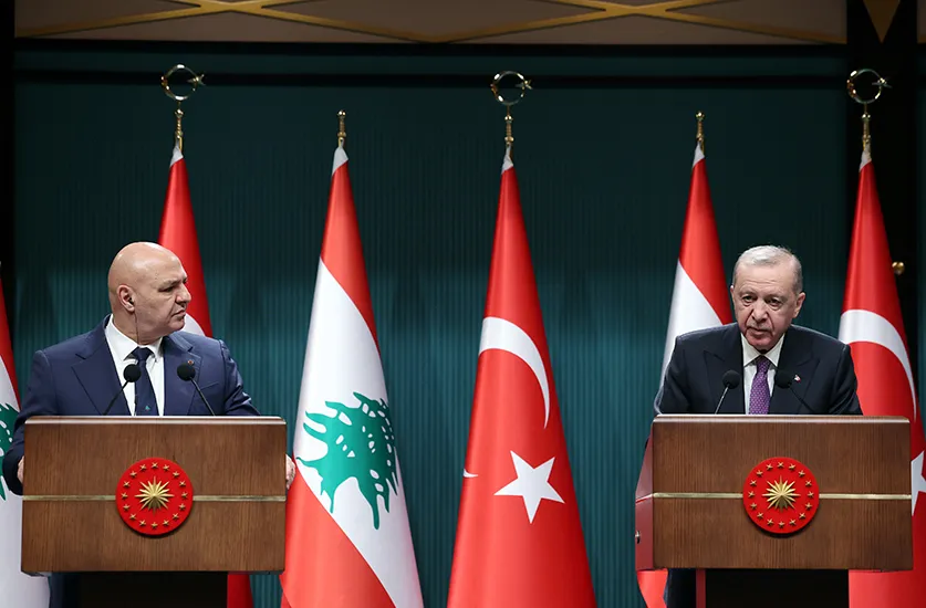 Erdoğan ve Avn Ankara'da Lübnan'ın Geleceğini Konuştu