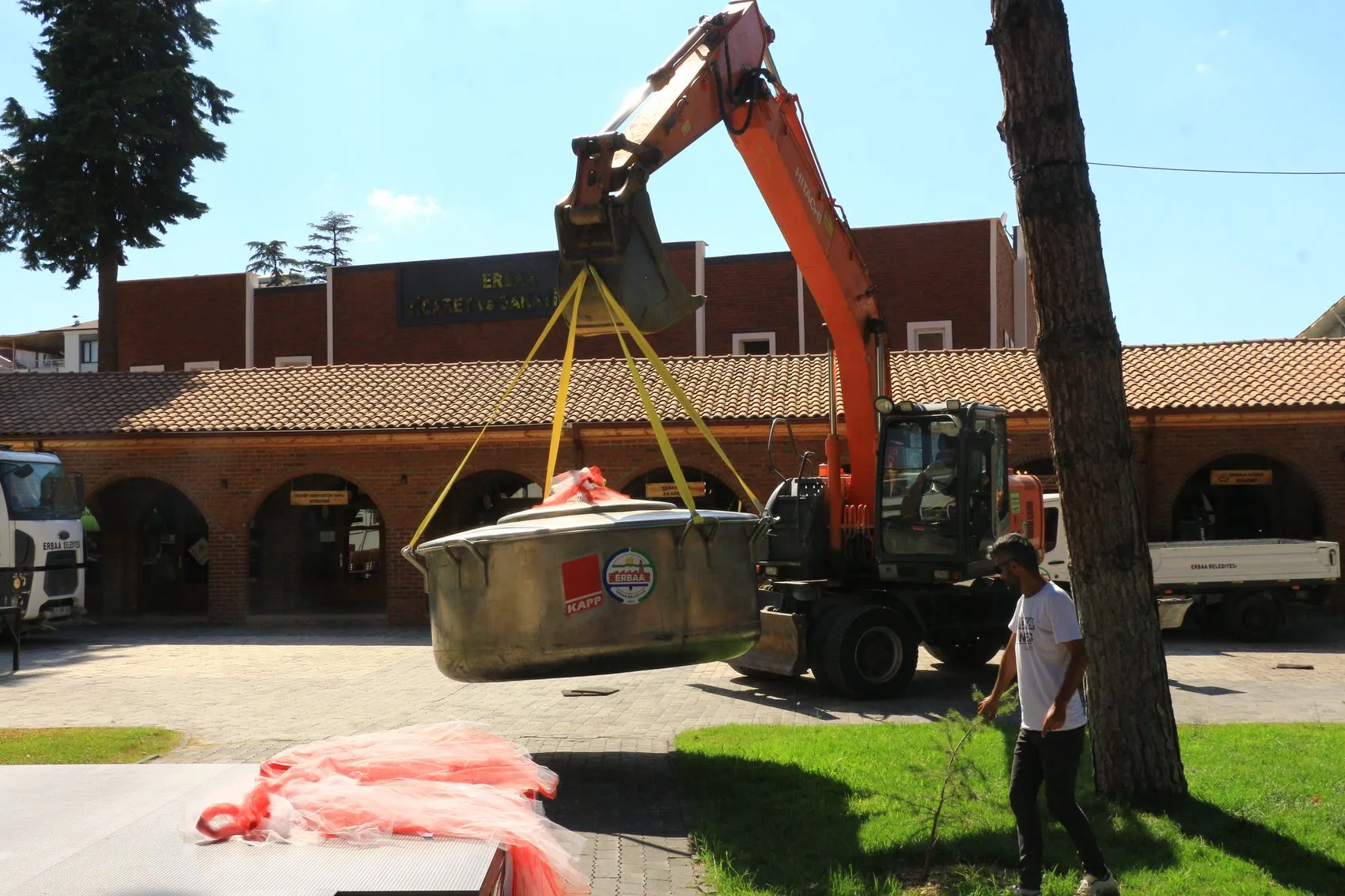 Erbaa dev kazanla rekor denemesi için hazırlıklara başladı
