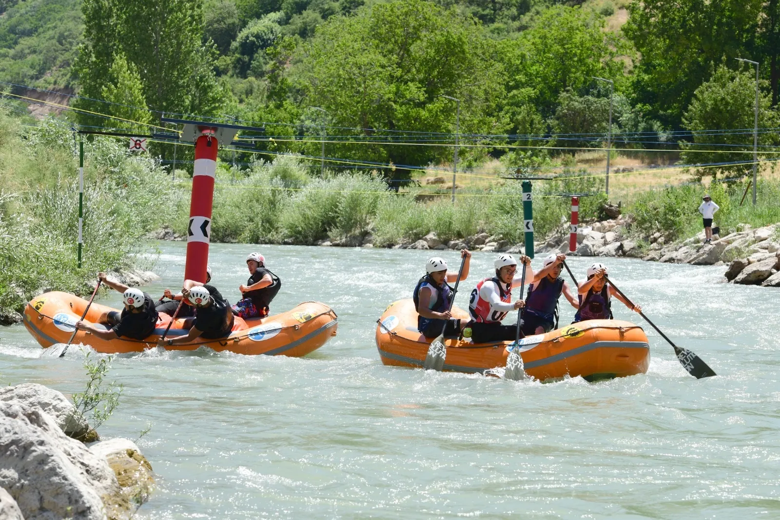 Çatak sularında rafting heyecanı sona erdi